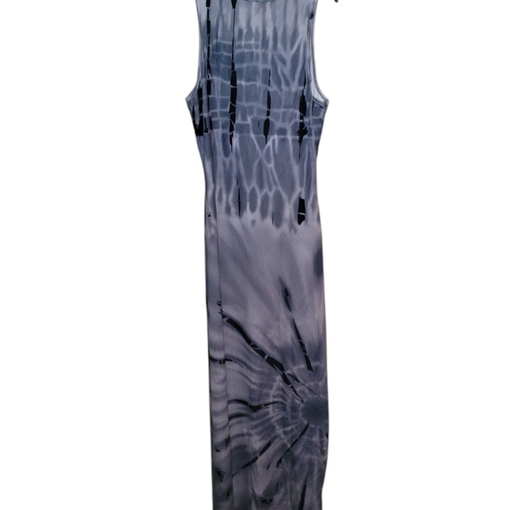 Gray Tie-Dye Maxi Dress - Picture 3 of 3